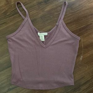 mauve cropped going out top